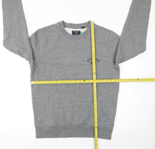 Mens UK Size S DOCKERS Grey Pullover Sweatshirt