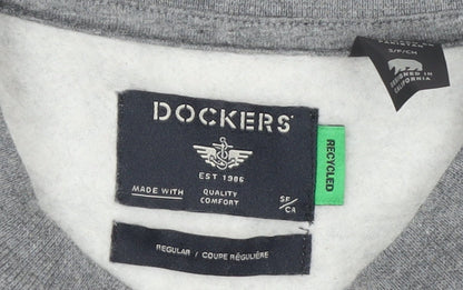 Mens UK Size S DOCKERS Grey Pullover Sweatshirt