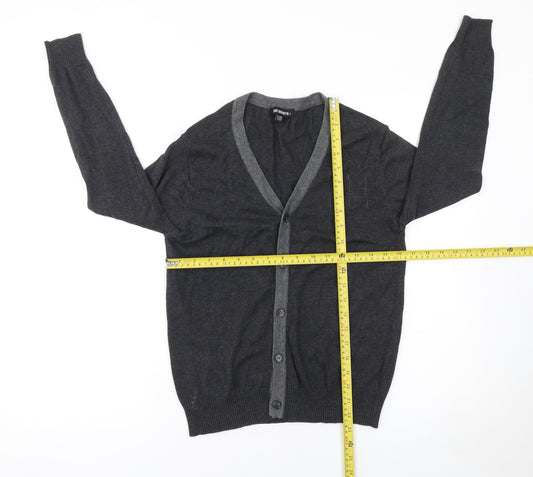 Boys UK Size 11-12 Years Rebel Grey Cardigan Jumper