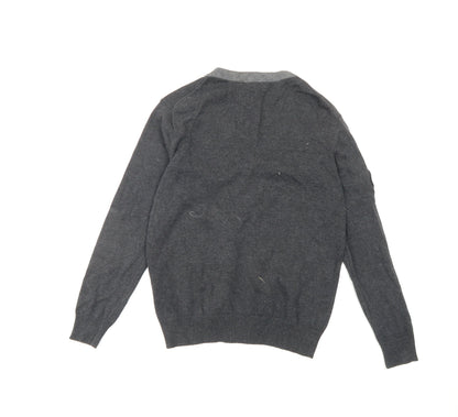 Boys UK Size 11-12 Years Rebel Grey Cardigan Jumper