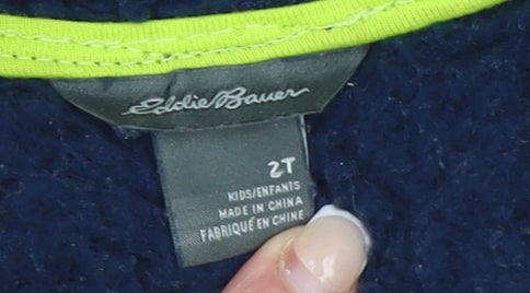 Boys UK Size 2 Years Eddie Bauer Blue Puffer Jacket