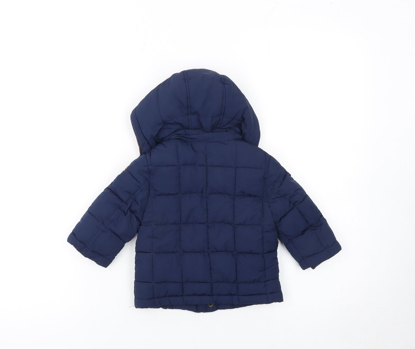 Mayoral Unisex Baby Blue 9-12 Months Hooded Puffer Jacket