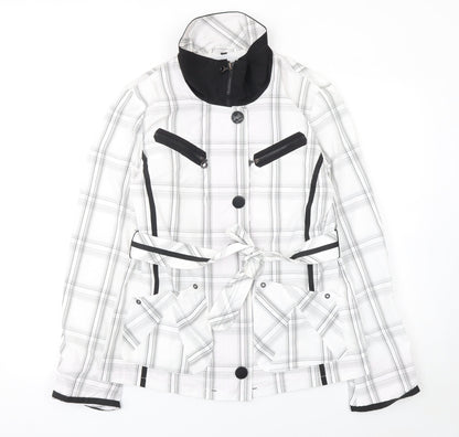 Womens UK Size 8 Frandsen White Rain Coat