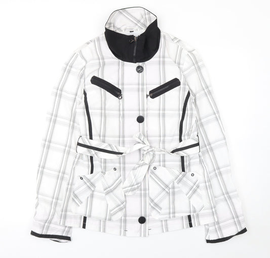Womens UK Size 8 Frandsen White Rain Coat