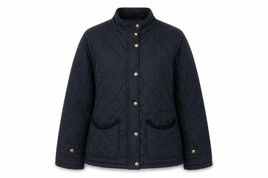 Womens UK Size 10 Jack Murphy Black Quilted Coat