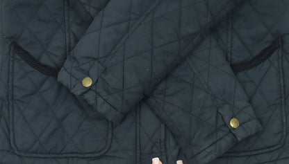 Womens UK Size 10 Jack Murphy Black Quilted Coat