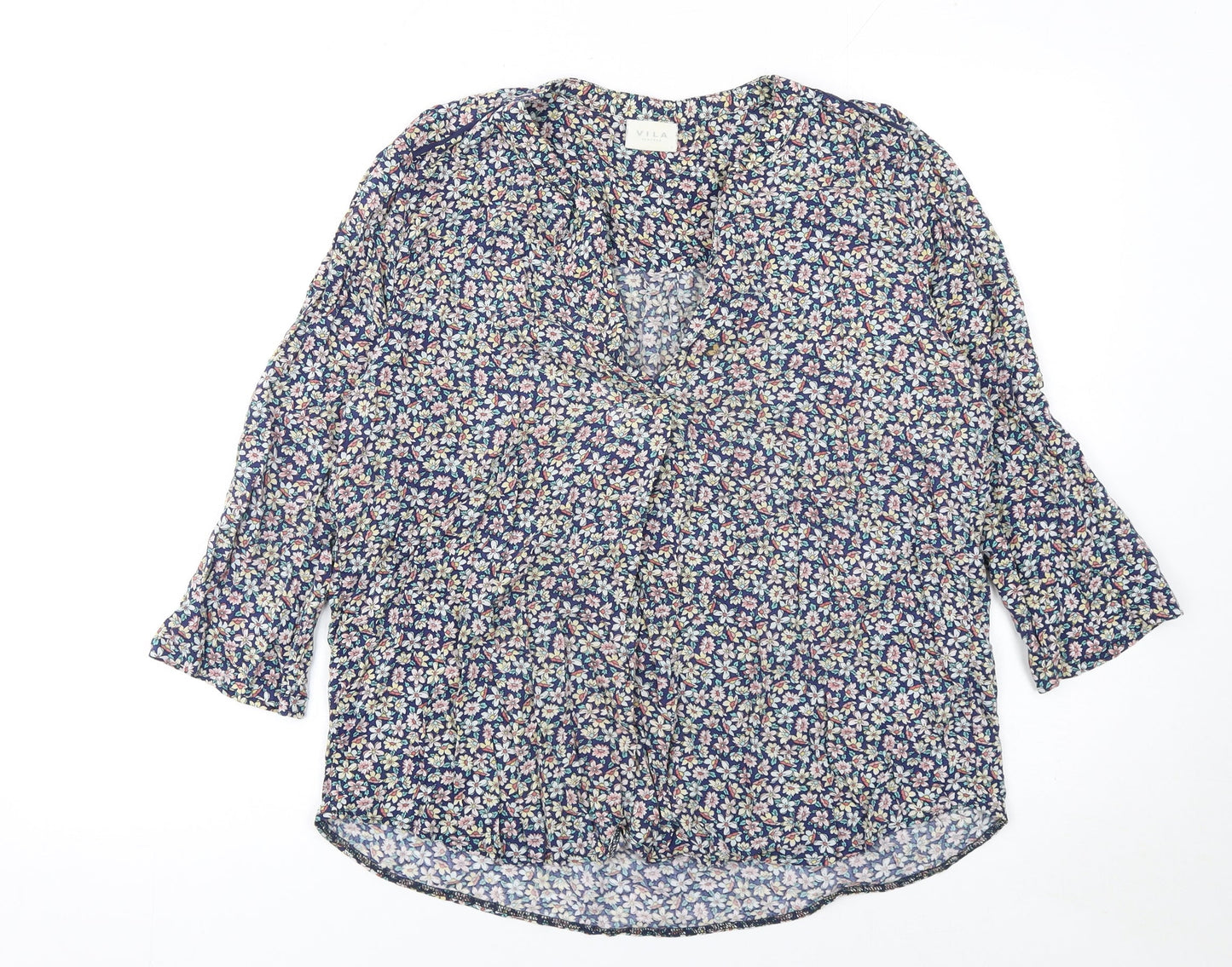 Womens UK Size L VILA Multicoloured Tunic Blouse