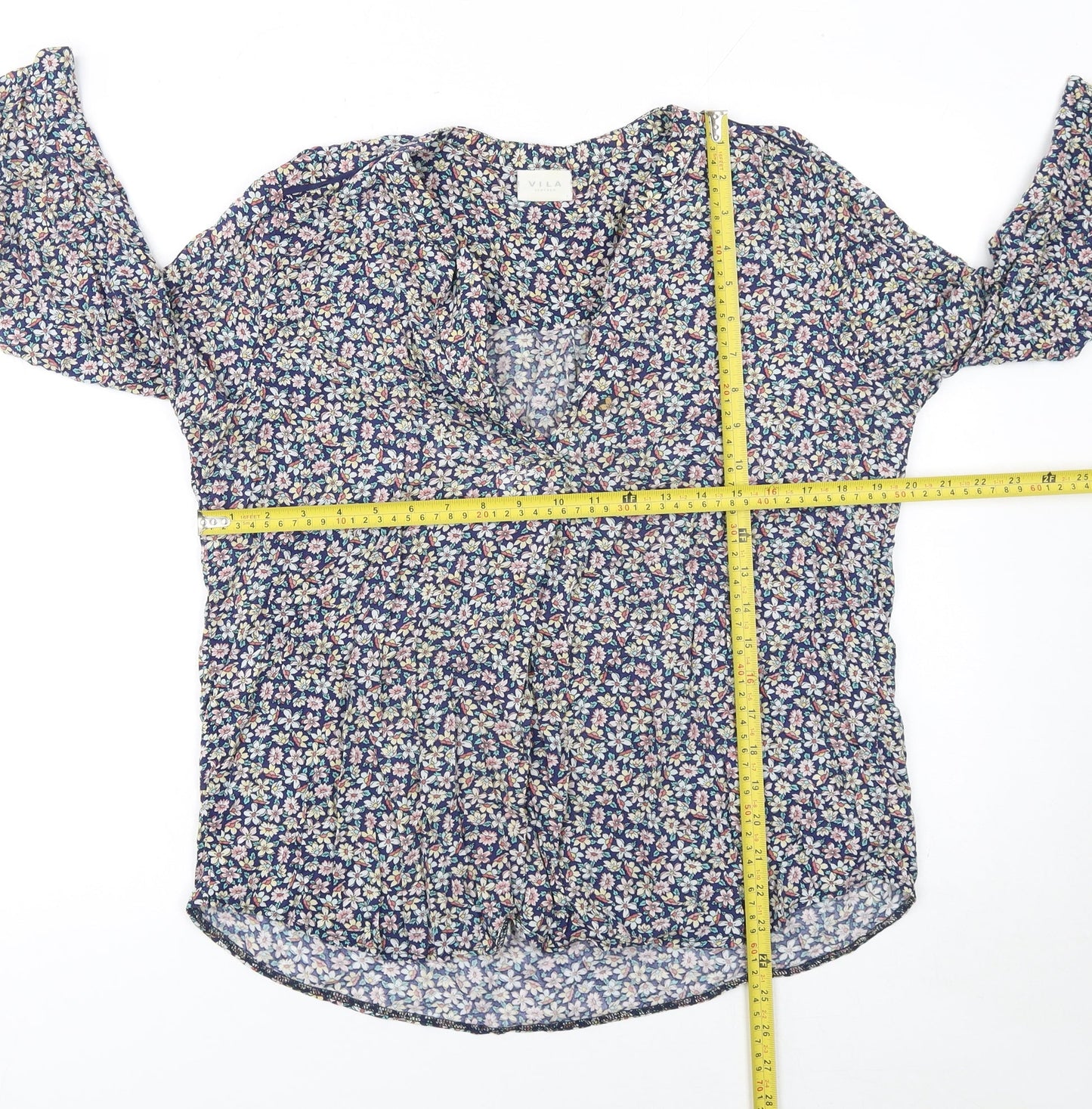 Womens UK Size L VILA Multicoloured Tunic Blouse