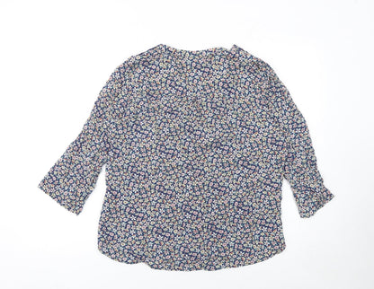 Womens UK Size L VILA Multicoloured Tunic Blouse