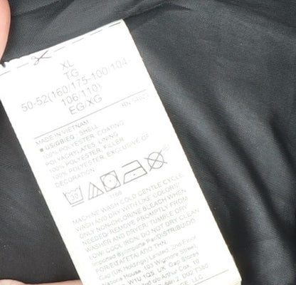 GAP Women's Black XL Puffer Jacket Water Resistant Lined