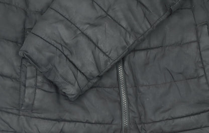 GAP Women's Black XL Puffer Jacket Water Resistant Lined