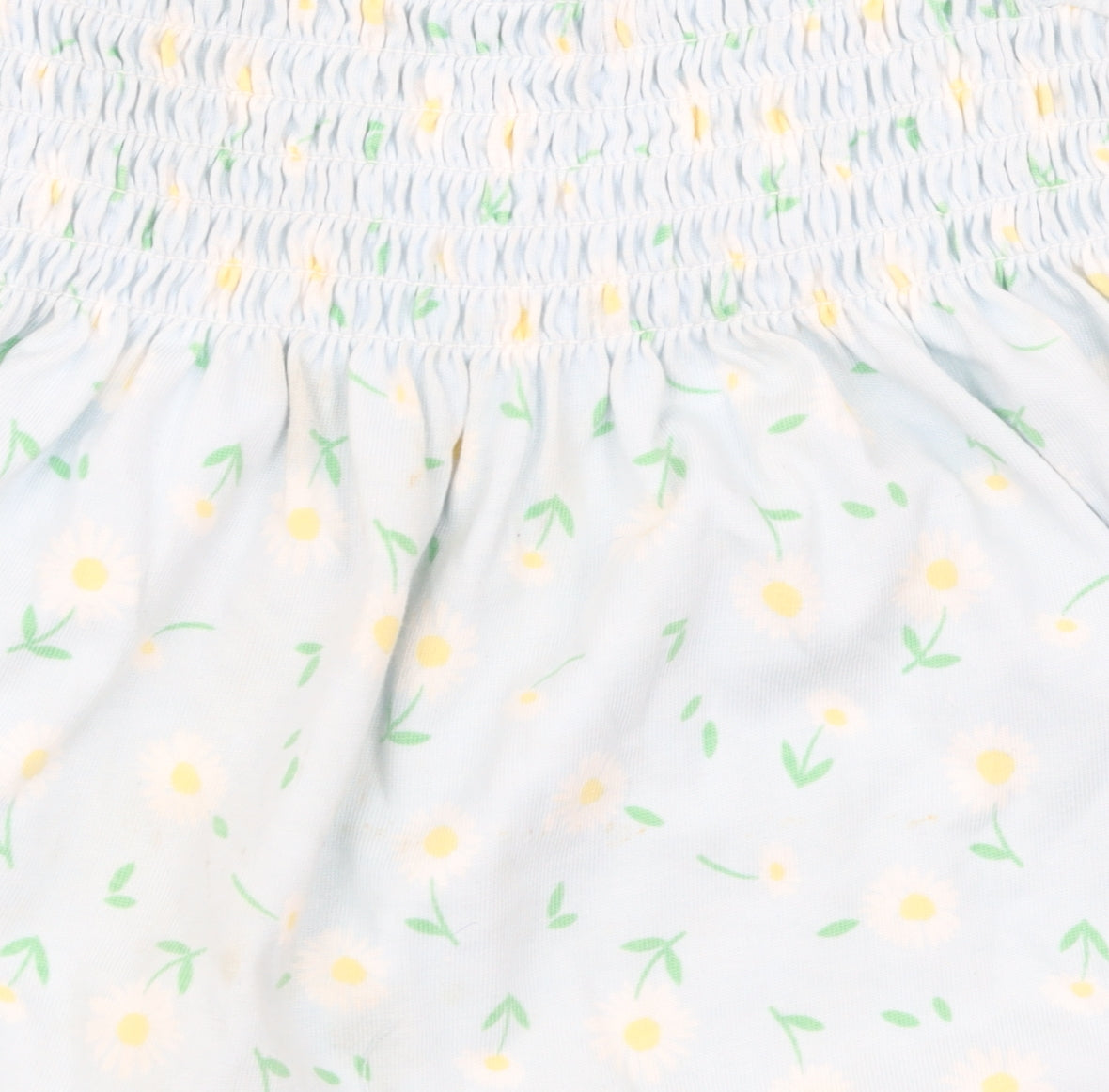 Little Me Girls Blue Floral Smocked A-Line Dress 24 Months