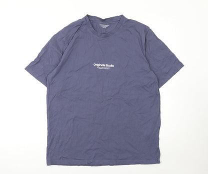Mens UK Size L JACK & JONES Blue  T-Shirt