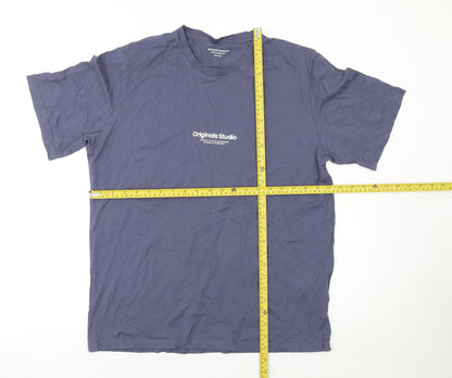 Mens UK Size L JACK & JONES Blue  T-Shirt