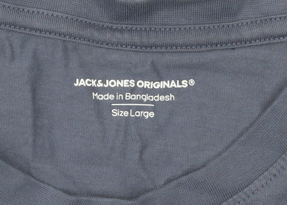 Mens UK Size L JACK & JONES Blue  T-Shirt
