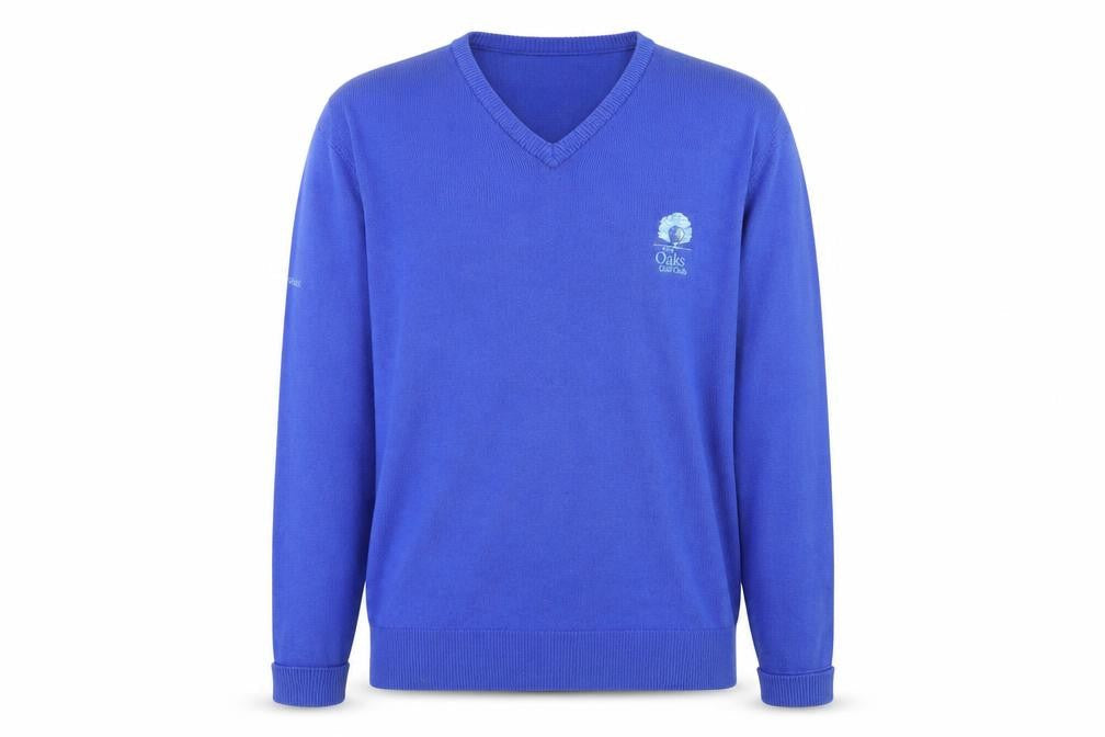 Mens UK Size L Glenbrae Blue Pullover Jumper