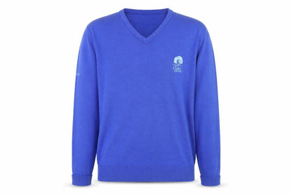 Mens UK Size L Glenbrae Blue Pullover Jumper