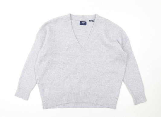 Womens UK Size 10 Superdry Grey Pullover Jumper