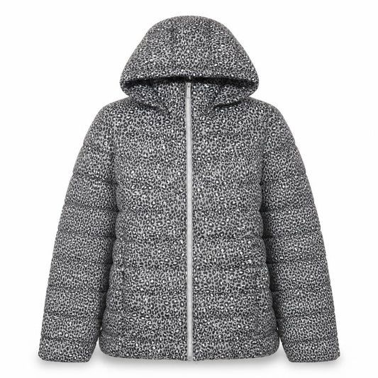 Womens UK Size 10 F&F Grey Puffer Jacket