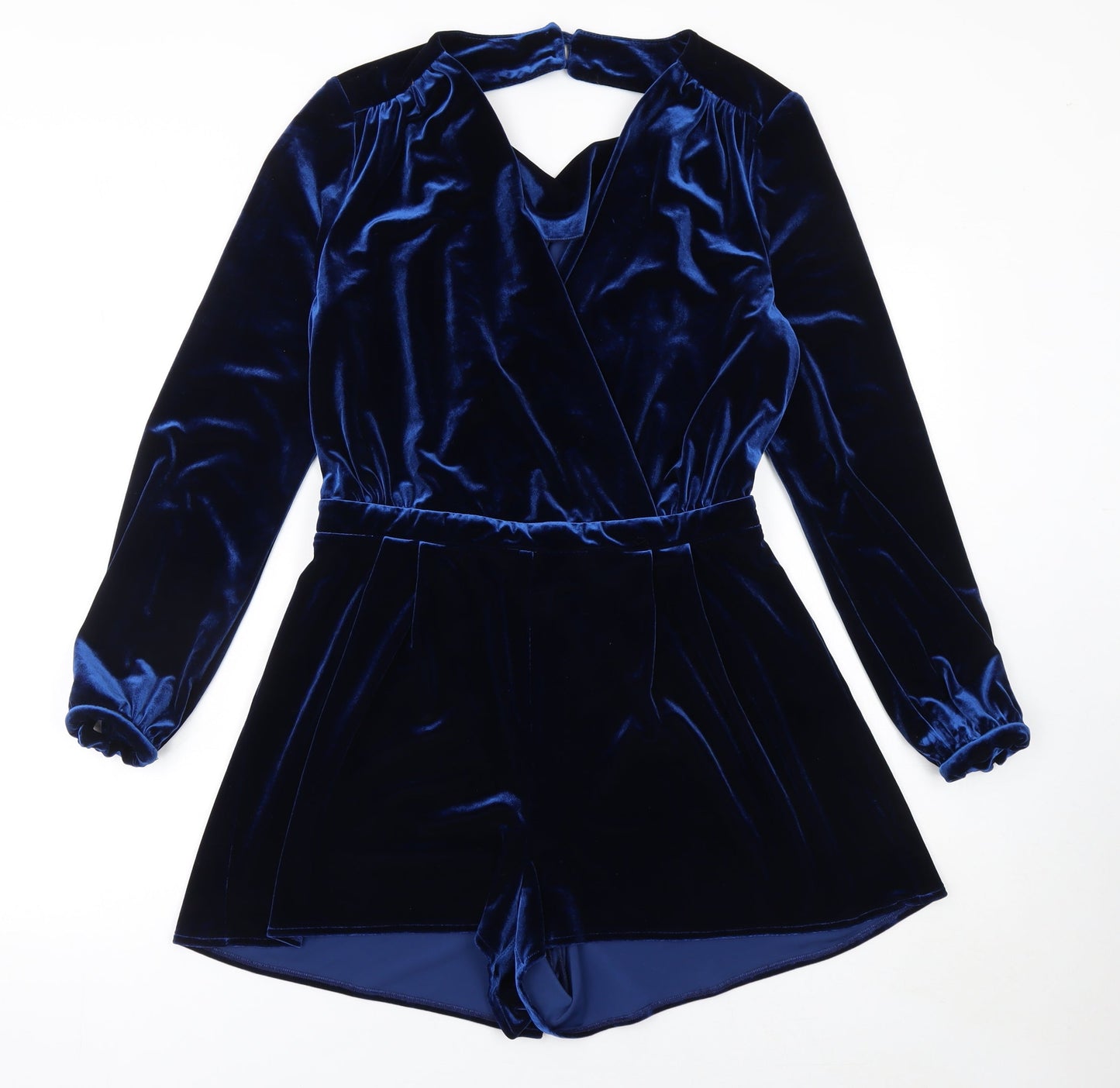 Womens UK Size 12 Topshop One-Piece Blue Playsuit