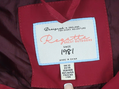 Womens UK Size 12 Regatta Red Parka Coat