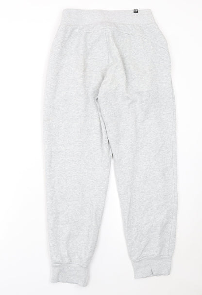 Puma Women's Grey XS Jogger Sweatpants with Elastic Waist