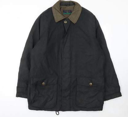 Mens UK Size S Matchplay Black Parka Coat