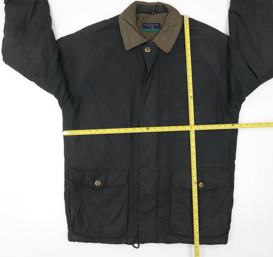 Mens UK Size S Matchplay Black Parka Coat