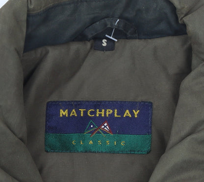 Mens UK Size S Matchplay Black Parka Coat