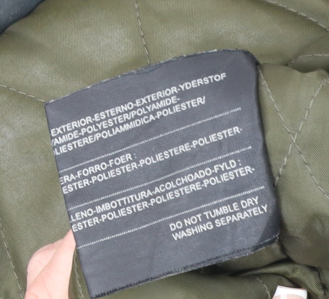 Mens UK Size S Matchplay Black Parka Coat