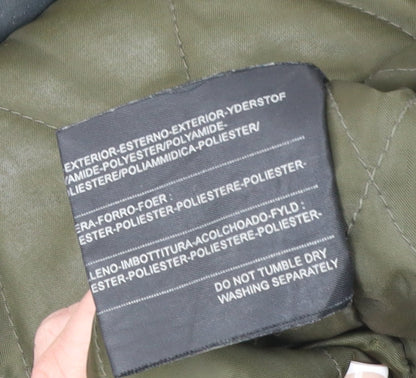 Mens UK Size S Matchplay Black Parka Coat