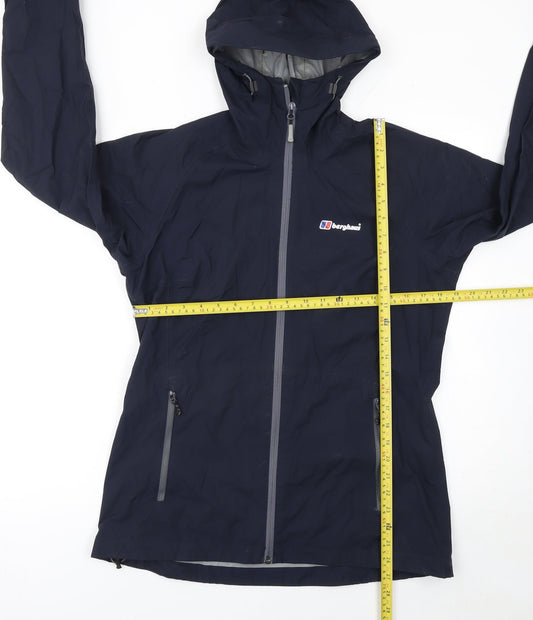 Berghaus Womens Blue Waterproof Hooded Rain Jacket Size 12