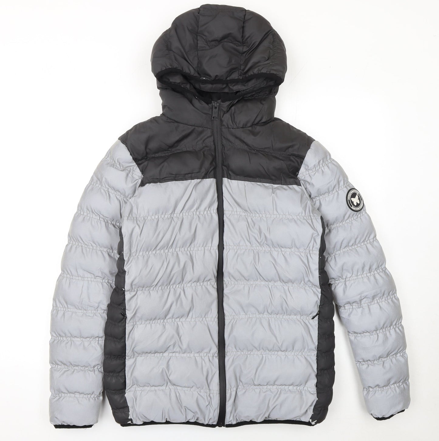 Boys UK Size 13-15 Years GOODFORNOTHING Grey Puffer Jacket