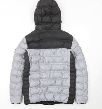 Boys UK Size 13-15 Years GOODFORNOTHING Grey Puffer Jacket