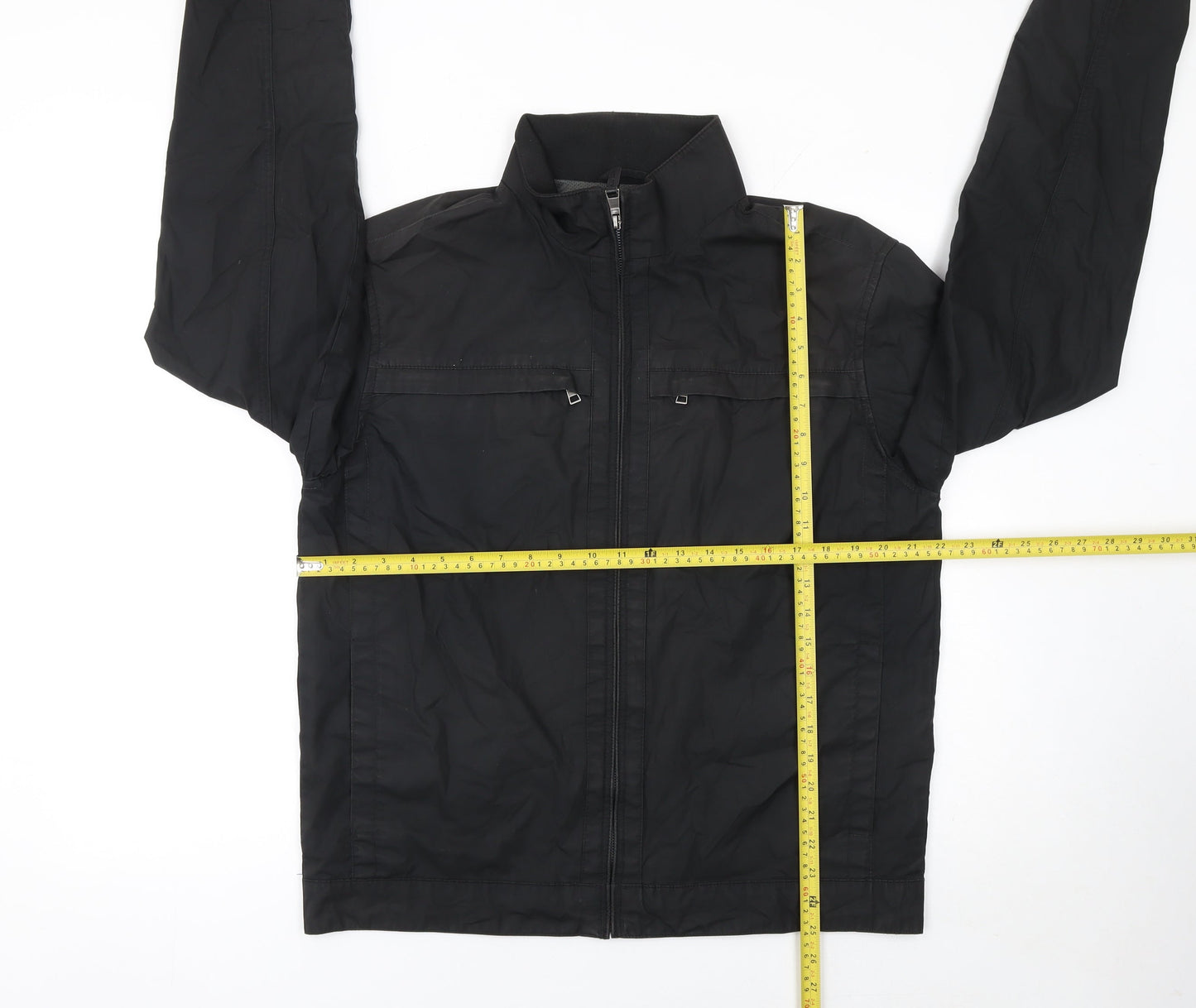 Mens UK Size M Marks and Spencer Black Basic Jacket