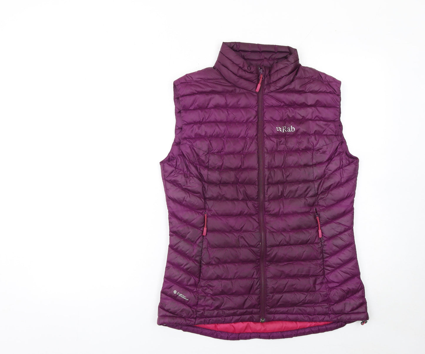 Rab Womens Purple Down Puffer Waistcoat Gilet UK 10 Insulated Outdoor