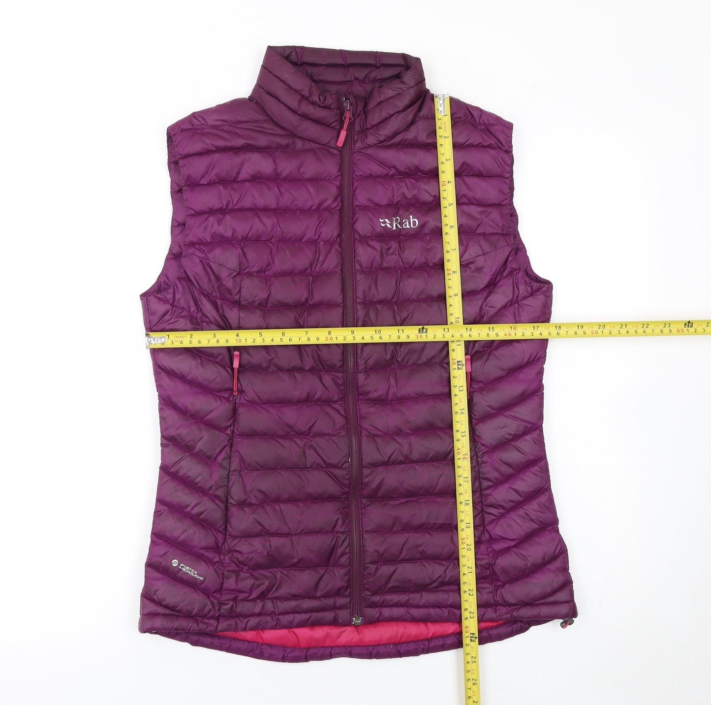 Rab Womens Purple Down Puffer Waistcoat Gilet UK 10 Insulated Outdoor