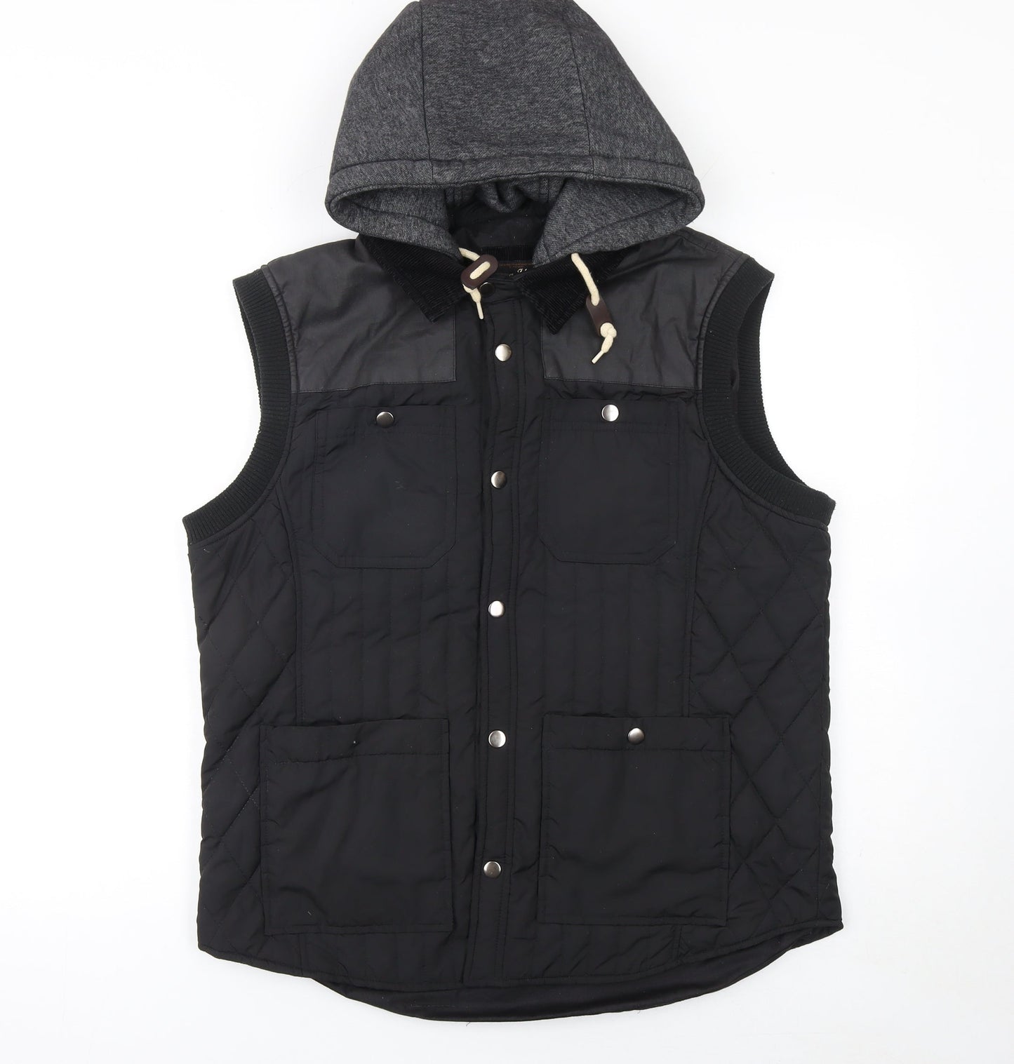 Mens UK Size S River Island Black Bodywarmer