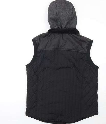 Mens UK Size S River Island Black Bodywarmer