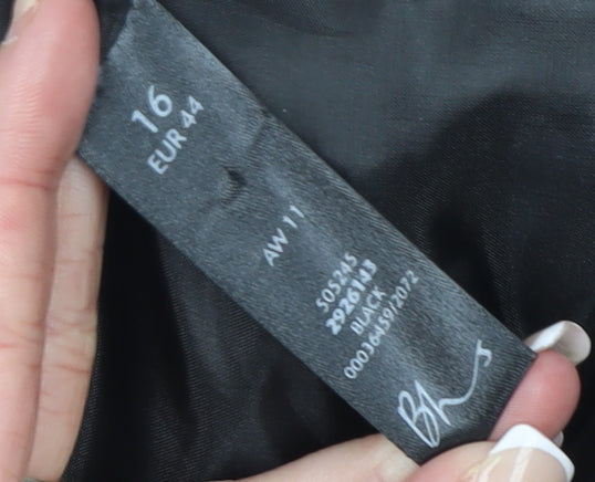 BHS Women’s Black Size 16 Single-Breasted Suit Jacket