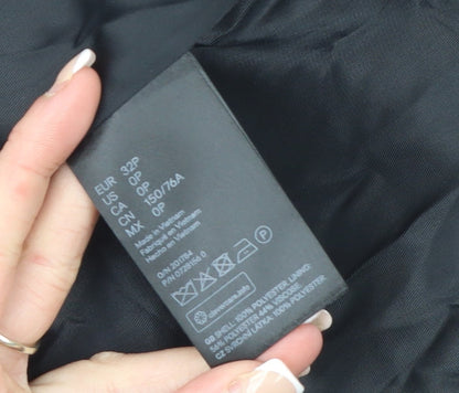 H&M Women's Black Petite 4P Shawl Collar Tailored Blazer