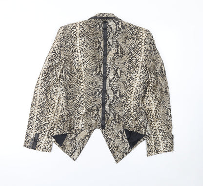 Womens UK Size S Zara Regular Beige Blazer