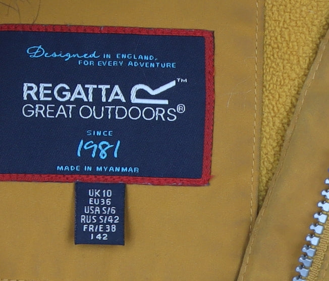 Regatta Great Outdoors Women’s Mustard Hooded Parka Coat UK 10