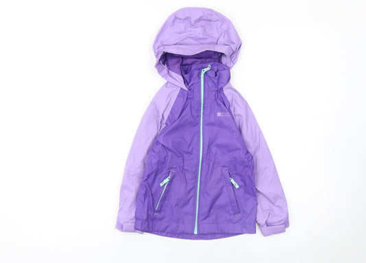 Girls UK Size 3-4 Years Mountain Warehouse Purple Rain Coat
