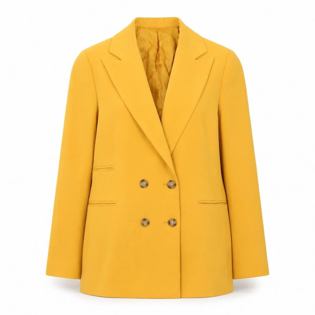 Womens UK Size 4 Topshop Regular Yellow Blazer