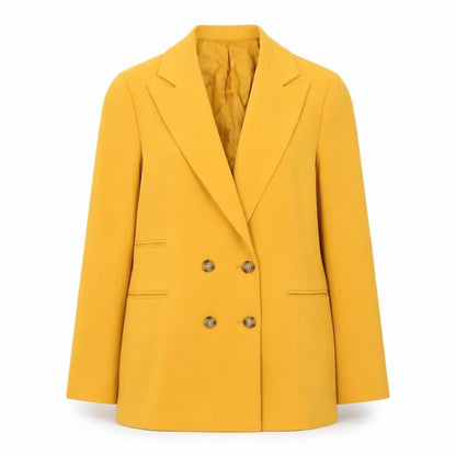 Womens UK Size 4 Topshop Regular Yellow Blazer
