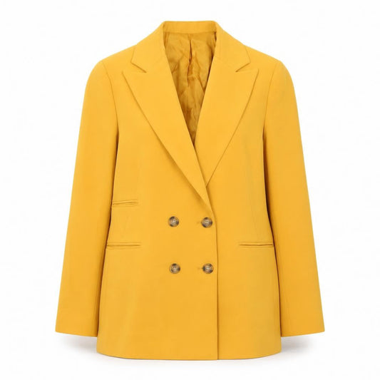 Womens UK Size 4 Topshop Regular Yellow Blazer
