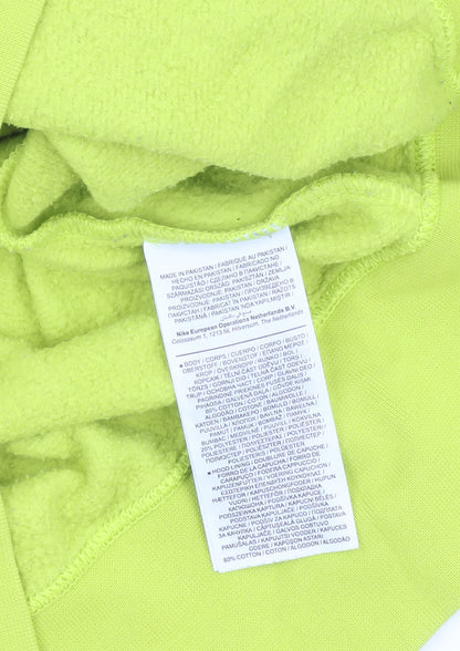 Nike Womens XS Yellow Hoodie Pullover Cotton Fleece Casual