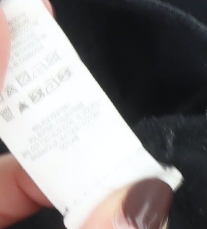 Primark Women’s Black Pullover Hoodie Size 4 Pacific Peak Graphic