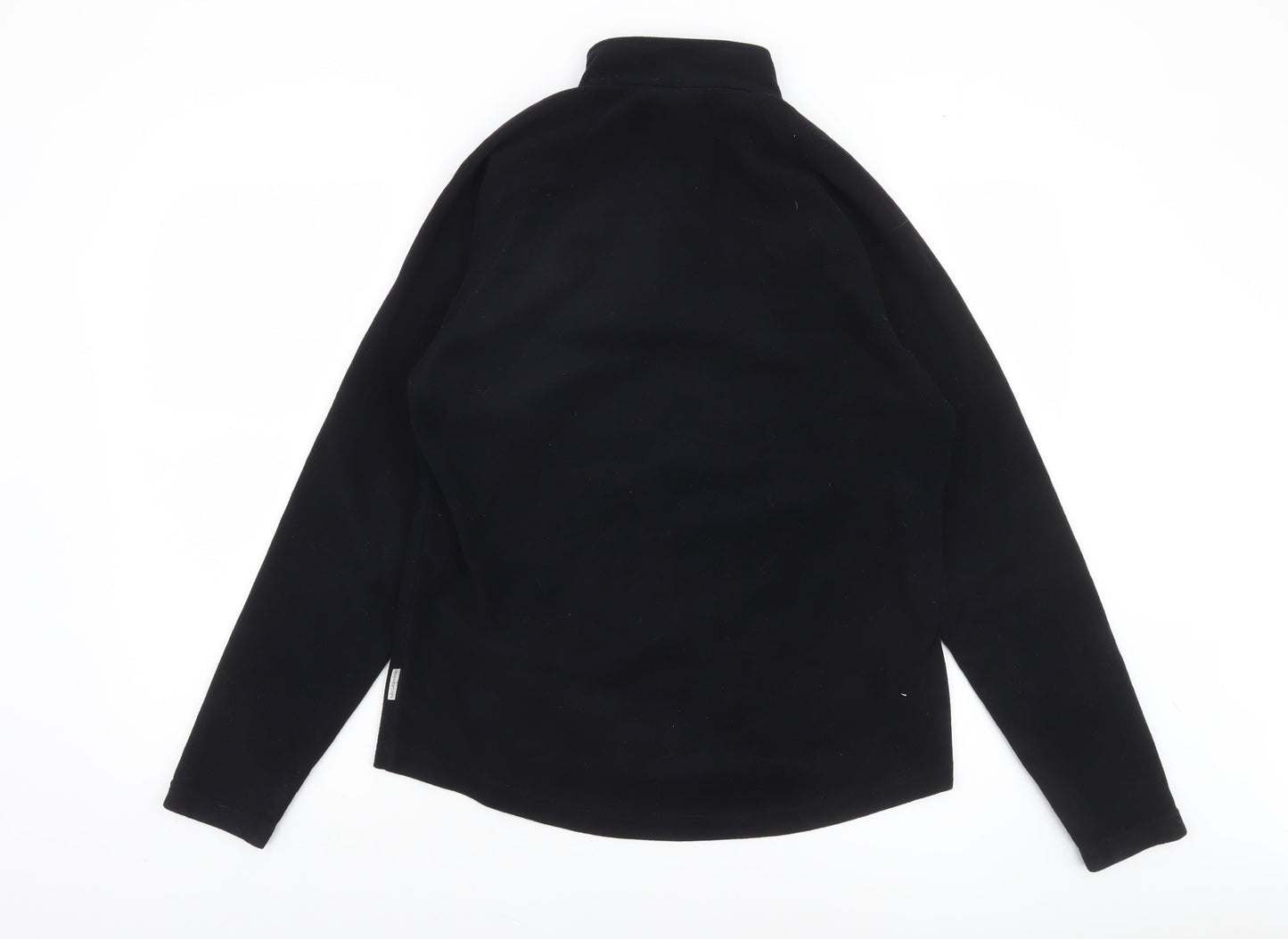 Quechua Women's Black Fleece 1/2 Zip Pullover Sweatshirt Size 12